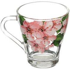 Кружка стекло, 250 мл, Живая природа Сакура, Декостек, 1649-Д