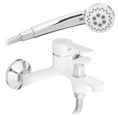 Смеситель для ванны Frap F3241 белый латунный с дивертором