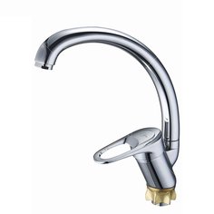 Смеситель для кухни Solone KAD4-A043 хромированный высокий с гайкой