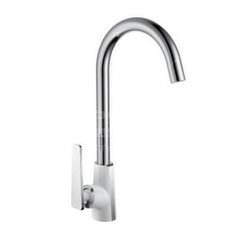 Смеситель для кухни Frap F4058 с керамическим картриджем, белый/хром