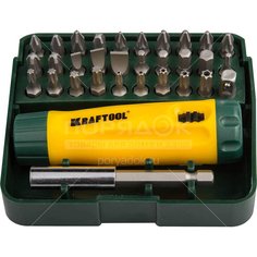 Отвертка реверсивная Kraftool Mini-Box-32 с насадками, 32 предмета