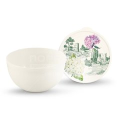 Салатник пищевой пластмассовый Полимербыт Toile de Jouy с крышкой С59754, 3 л