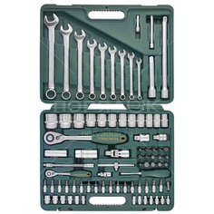 Набор слесарных инструментов Jonnesway, s04h52482s, 1/2", 1/4", кейс, 82 шт