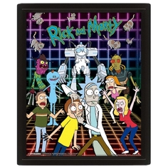 Сувенир Pyramid 3D Rick and Morty: Characters Grid 3D Rick and Morty: Characters Grid