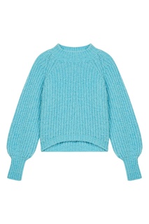 Синий свитер крупной вязки Maje
