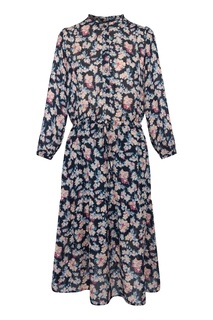 Синее платье с цветочным принтом Jade Gerard Darel