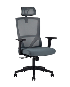 Кресло руководителя topchairs local (stool group) серый 68x118x64 см.