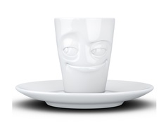 Кофейная чашка с блюдцем tassen impish (tassen) белый 7x6x8 см.
