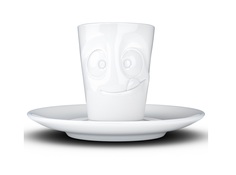 Кофейная чашка с блюдцем tassen tasty (tassen) белый 7x6x8 см.