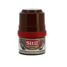Крем-блеск для обуви Sitil темно-коричневый 60 г