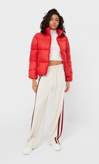 Stradivarius Пуховик Красный Xl