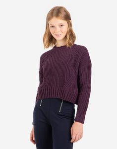 Фиолетовый велюровый джемпер для девочки Gloria Jeans