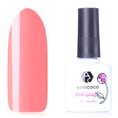 ADRICOCO, Гель-лак Flash Spring №10, Коралловый цветок