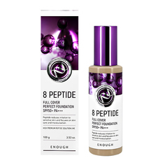 Основа тональная для лица ENOUGH 8 PEPTIDE full cover perfect foundation #21