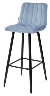 Барный стул DERRY G108-56 пудровый синий, велюр Bravo