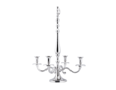 Подсвечник foliar (desondo) серебристый 72 см.