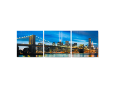 Картина the brooklyn bridge (из 3-х частей) (desondo) мультиколор 240x80 см.