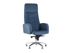 Кресло руководителя лестер (stool group) синий 53x142x70 см.