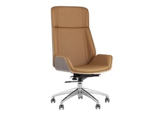 Кресло руководителя topchairs crown (stool group) коричневый 60x113x64 см.