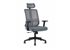 Кресло руководителя topchairs post (stool group) серый 65x120x68 см.