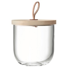 Чаша с деревянной крышкой ivalo (lsa international) прозрачный 15 см.