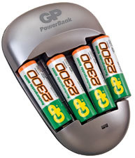 Зарядное устройство GP PB27GS270 PB27 + 4 аккум. 2700mAh, size AA, поддерживает AA/AAA