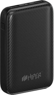 Аккумулятор внешний портативный HIPER SPX10000 black, Quick Charge 3.0, Apple:iPhone 8, iPhone 8 Plus, iPhoneХ, Macbook c USB Type-C