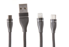 Кабель интерфейсный Red Line USB-microUSB+Lightning+Type-C