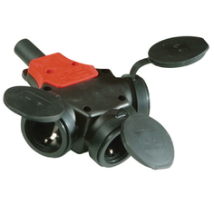 Розетка тройник DKC DISS300163