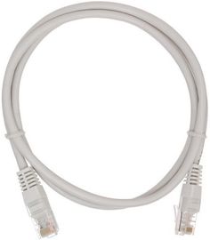 Кабель патч-корд U/UTP 5e кат. 10м Netlan EC-PC4UD55B-100-GY-10