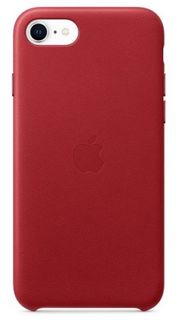 Чехол Apple Leather Case MXYL2ZM/A для iPhone SE, red