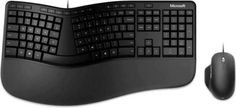 Клавиатура и мышь Microsoft Ergonomic Desktop USB, черная
