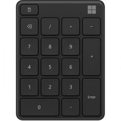 Цифровой блок клавиатуры Microsoft Number Pad 23O-00006 bluetooth, черная