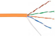 Кабель витая пара U/UTP 5e кат. 4 пары NIKOLAN NKL 4100C-OR