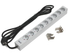 Блок розеток 19&quot;, 9 розеток Zpas WZ-LZ30-09-SU-000/C