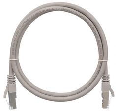 Кабель патч-корд F/UTP 5e кат. 0,15м NIKOMAX NMC-PC4SD55B-001-C-GY