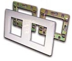 Рамка Lanmaster LAN-FRS45x45/2-WH