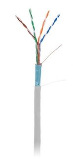 Кабель витая пара F/UTP 5e кат. 4 пары Netlan EC-UF004-5E-PVC-GY-1