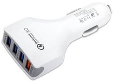 Зарядное устройство автомобильное Cablexpert MP3A-UC-CAR18 12V-5V 4-USB, поддержка quick charge 3.0