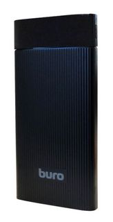 Аккумулятор внешний универсальный Buro RLP-12000 черный Li-Pol 12000mAh 2.1A+2.1A 2xUSB