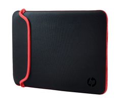 Сумка для ноутбука HP Chroma Reversible Sleeve –Black/Red cons