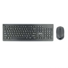 Клавиатура и мышь Wireless Gembird KBS-7200 черный, 2.4ГГц/10м, 1600 DPI, мини-приемник- USB