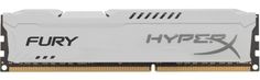 Модуль памяти DDR3 4GB HyperX HX316C10FW/4 Fury white PC3-12800 1600MHz CL10 1.5V Радиатор RTL