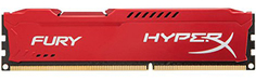 Модуль памяти DDR3 4GB HyperX HX318C10FR/4 Fury red PC3-14900 1866MHz CL10 1.5V Радиатор RTL
