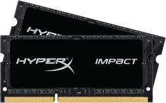 Модуль памяти SODIMM DDR3 16GB (2*8GB) HyperX HX316LS9IBK2/16 Impact black PC3L-12800 1600MHz CL9 1.35V RTL