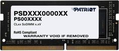 Модуль памяти SODIMM DDR4 8GB Patriot Memory PSD48G240082S Signature PC4-19200 2400Mhz CL17 260-pin 1.2V retail Патриот