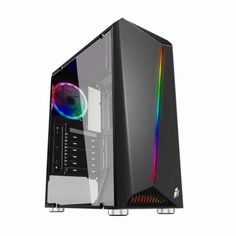 Корпус ATX 1STPLAYER RAINBOW R3 R3-1R1 черный, без БП, окно из закаленного стекла, 2*USB 1.1, USB 3.0, audio