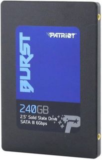Накопитель SSD 2.5&#039;&#039; Patriot Memory PBU240GS25SSDR Burst 240GB TLC Phison S11 SATA-III 555/500MB/s 80K/60K IOPS MTBF 2M 7mm RTL Патриот