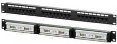 Патч-панель 19&quot;, 24xRJ45, UTP, Кат. 5е Newmax NM-PPU24