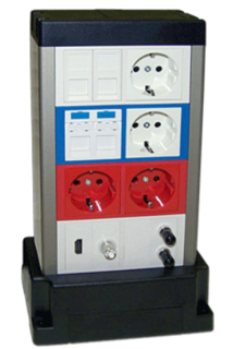 Коробка напольная Lanmaster LAN-WA-TWR2-F45/8